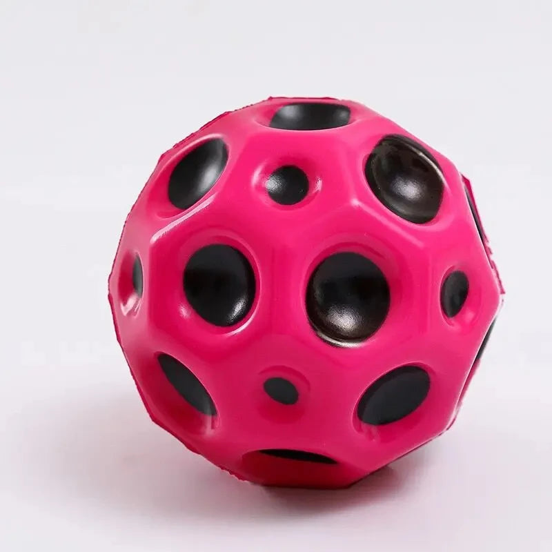 Bouncy Balls Rubber High Bouncing Balls for Kids Sensory Fidget Toys Stress Relief Hole Ball Sports Training Ball Outdoor Games