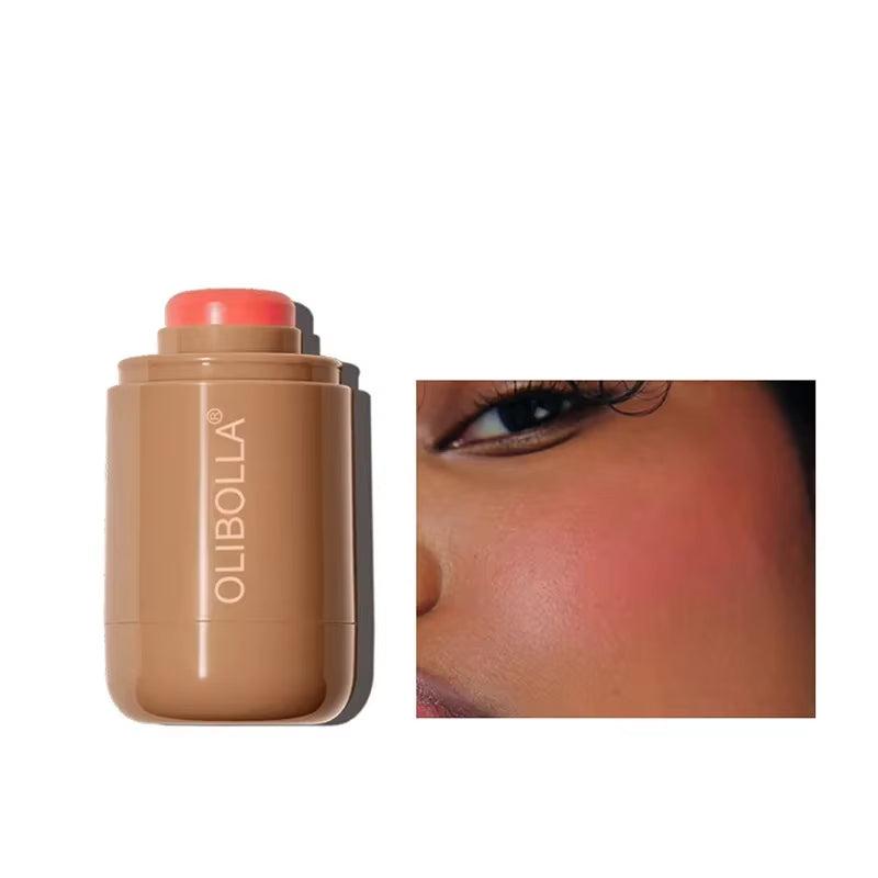 Magic Blush Stick 3-In-1 Cheek Lip Tinted Moistured Blush Stick Silky Brighten Blush Cream Blusher Cosmetics Tubes Matte Contour