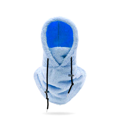 High Quality Arctic Velvet Sherpa Hood Ski Mask Adjustable 3 in 1 Warm Hood Warm Tool Thicken Neck Warm Hooded Men Women