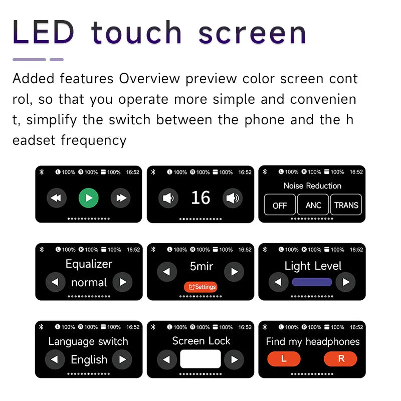 New Smart Touch Bluetooth Headset Z10Plus Noise Cancellation Multi-Function Stereo Sound TWS True Wireless Headset