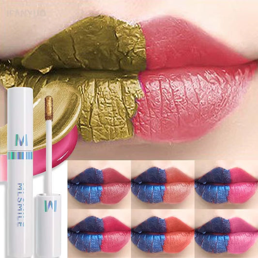 10 Color Liquid Peel-Off Lip Gloss Waterproof Long-Lasting Matte Lipstick Non-Stick Cup Makeup Moisturizing Lip Tattoo Pigment
