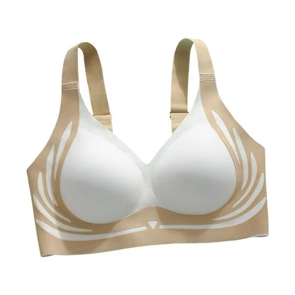 New Soft Sexy Underwear Women Bra Wireless Gathered Comfort V Brassiere Push up Lingerie Bralette for Women Seamleass Bras