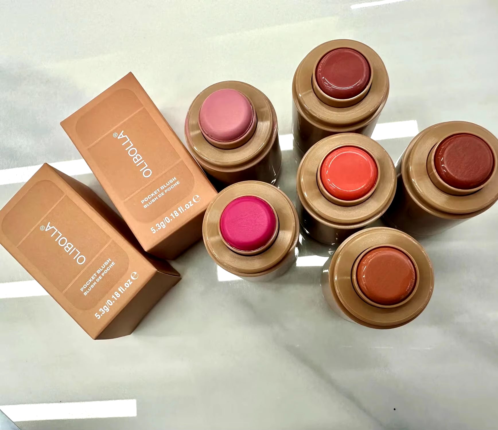 Magic Blush Stick 3-In-1 Cheek Lip Tinted Moistured Blush Stick Silky Brighten Blush Cream Blusher Cosmetics Tubes Matte Contour