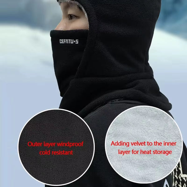 Cozy Fleece Cycling Hood