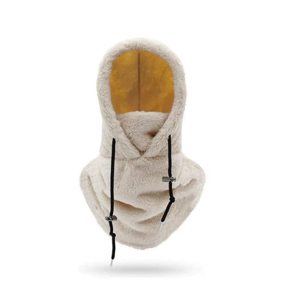 High Quality Arctic Velvet Sherpa Hood Ski Mask Adjustable 3 in 1 Warm Hood Warm Tool Thicken Neck Warm Hooded Men Women