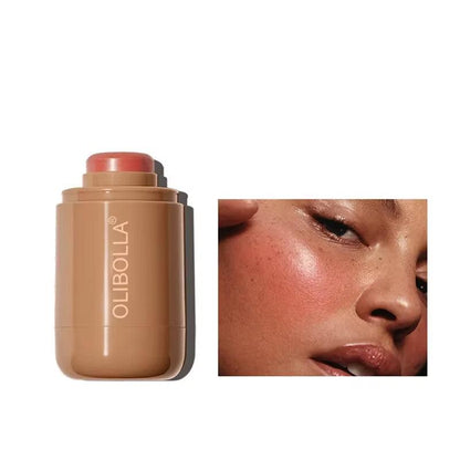 Magic Blush Stick 3-In-1 Cheek Lip Tinted Moistured Blush Stick Silky Brighten Blush Cream Blusher Cosmetics Tubes Matte Contour